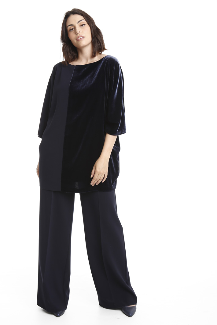 Casacca in velluto e cady Fashion Market Casacca in velluto e cady Fashion Market