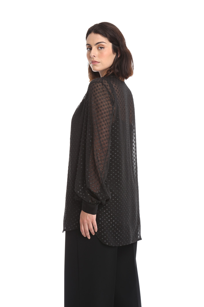 Blusa in fil coupé a pois Fashion Market Blusa in fil coupé a pois Fashion Market