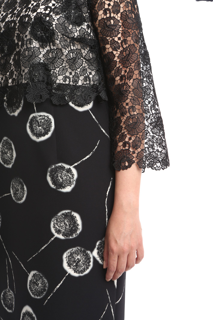Abito in cady stretch e pizzo Fashion Market Abito in cady stretch e pizzo Fashion Market
