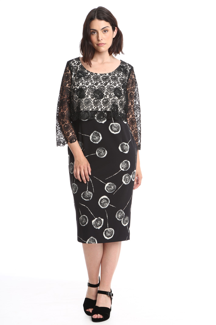 Abito in cady stretch e pizzo Fashion Market Abito in cady stretch e pizzo Fashion Market
