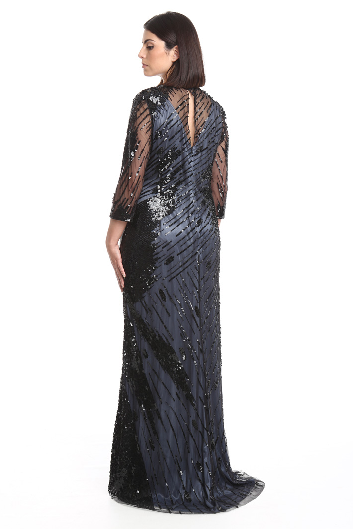 Abito lungo in tulle ricamato Fashion Market Abito lungo in tulle ricamato Fashion Market