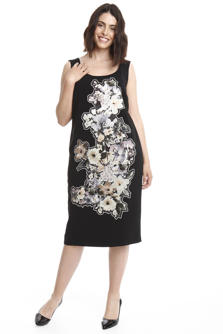 Abito longuette in cady Fashion Market Abito longuette in cady Fashion Market