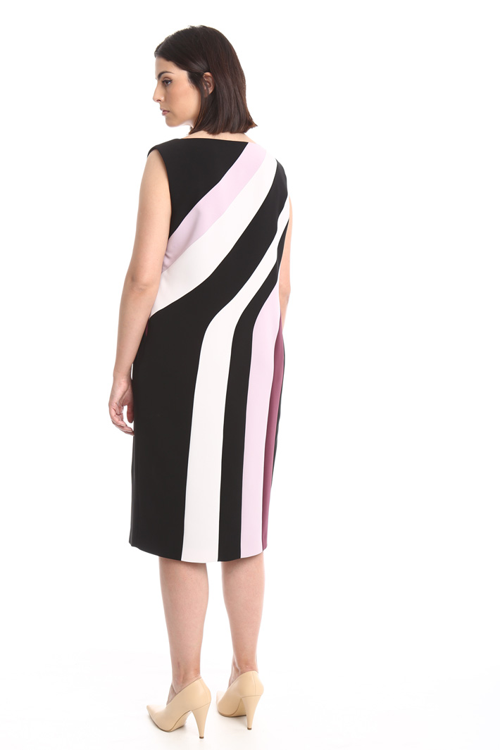 Abito multicolore in cady Fashion Market Abito multicolore in cady Fashion Market