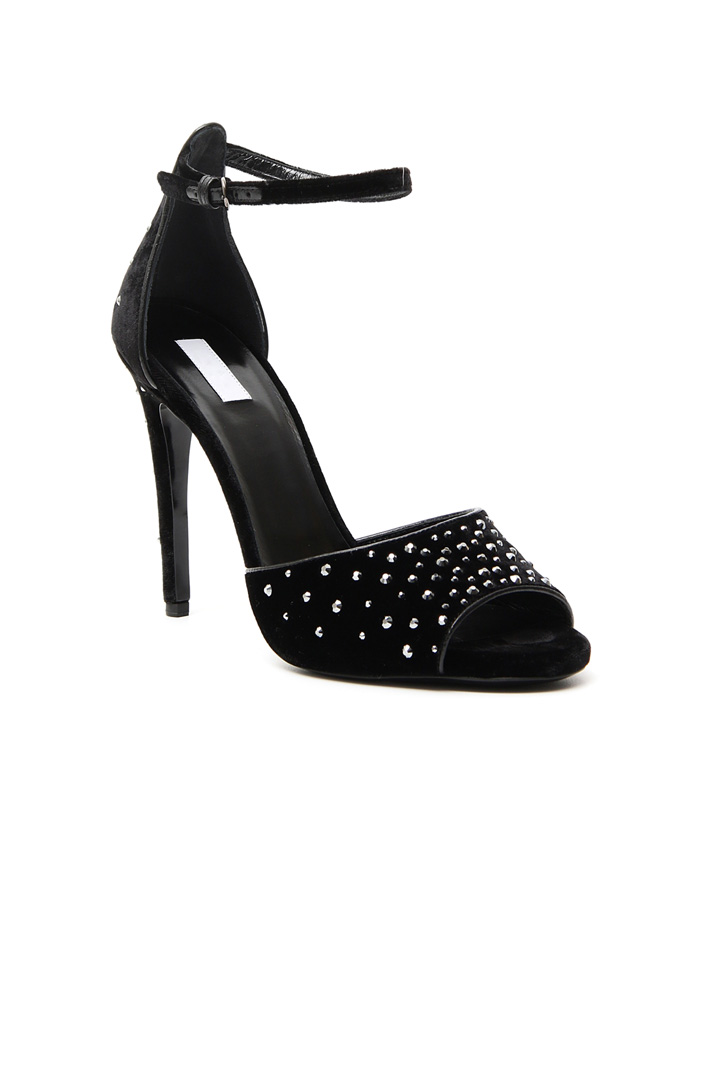 Sandali in velluto e strass Fashion Market Sandali in velluto e strass Fashion Market