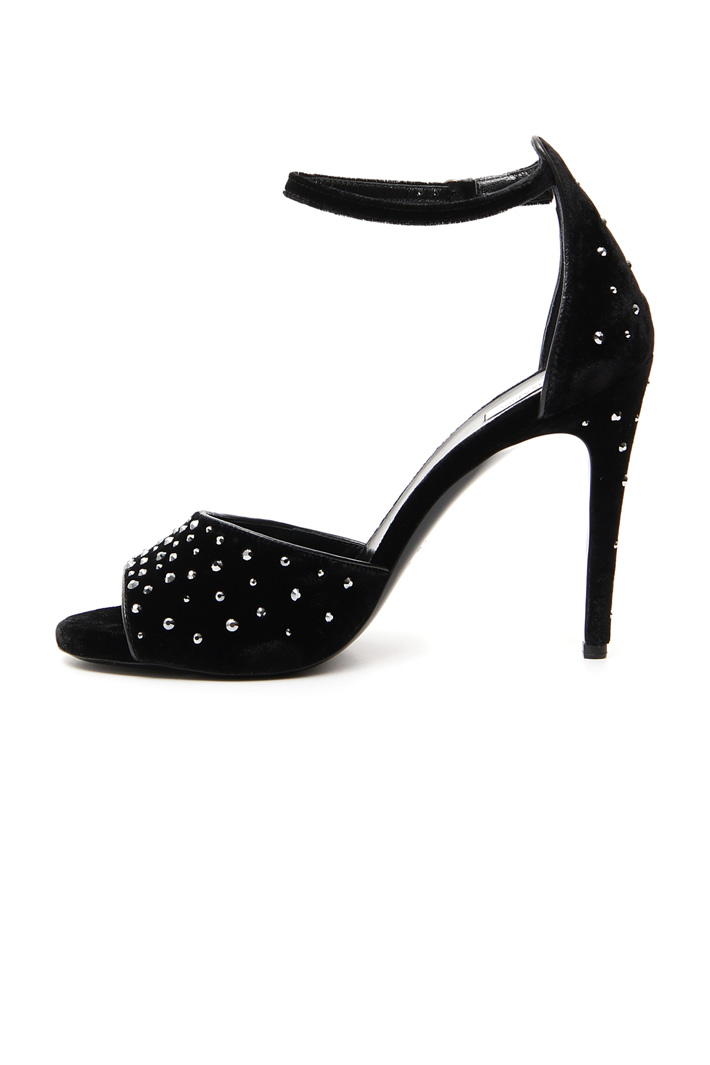 Sandali in velluto e strass Fashion Market Sandali in velluto e strass Fashion Market