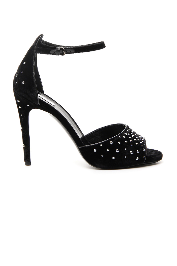 Sandali in velluto e strass Fashion Market Sandali in velluto e strass Fashion Market