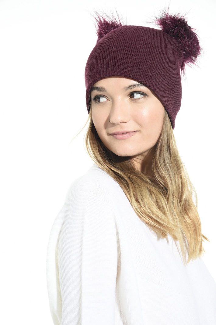Cuffia con pompon Fashion Market Cuffia con pompon Fashion Market