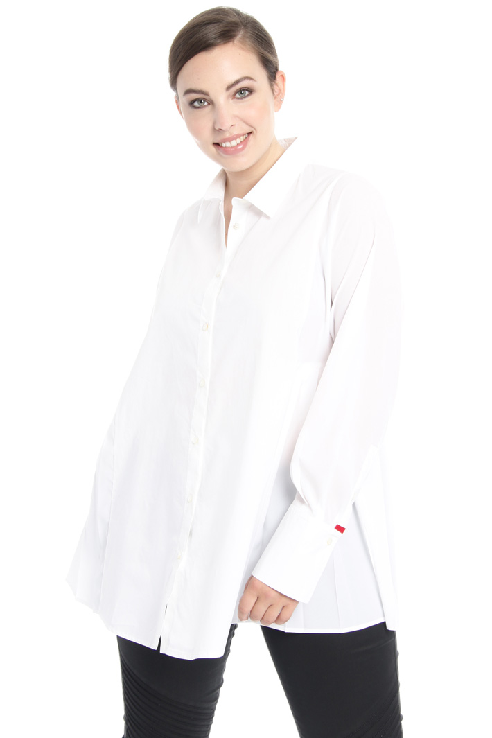Camicia in popeline e crepe Fashion Market Camicia in popeline e crepe Fashion Market