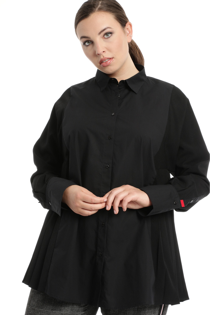 Camicia in popeline e crepe Fashion Market Camicia in popeline e crepe Fashion Market