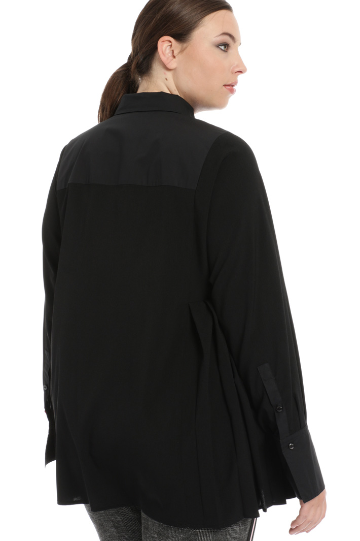 Camicia in popeline e crepe Fashion Market Camicia in popeline e crepe Fashion Market