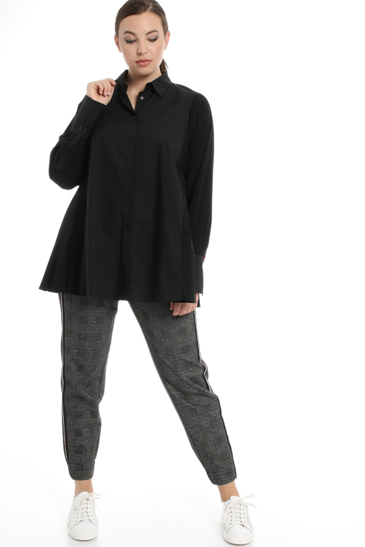 Camicia in popeline e crepe Fashion Market Camicia in popeline e crepe Fashion Market