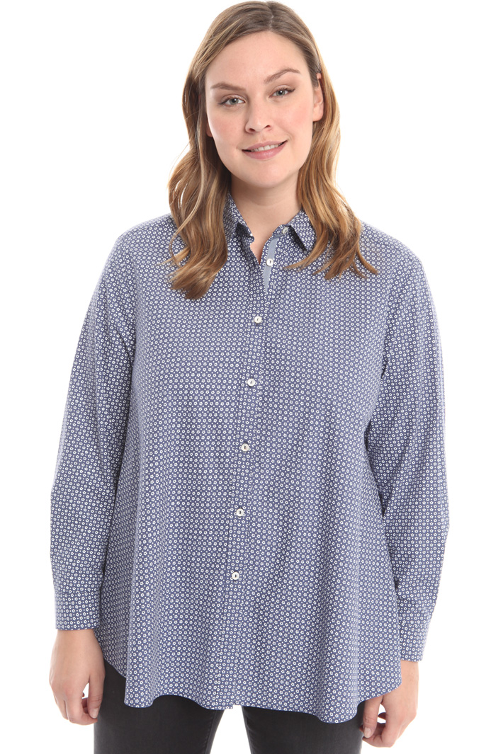 Camicia svasata in popeline Fashion Market Camicia svasata in popeline Fashion Market