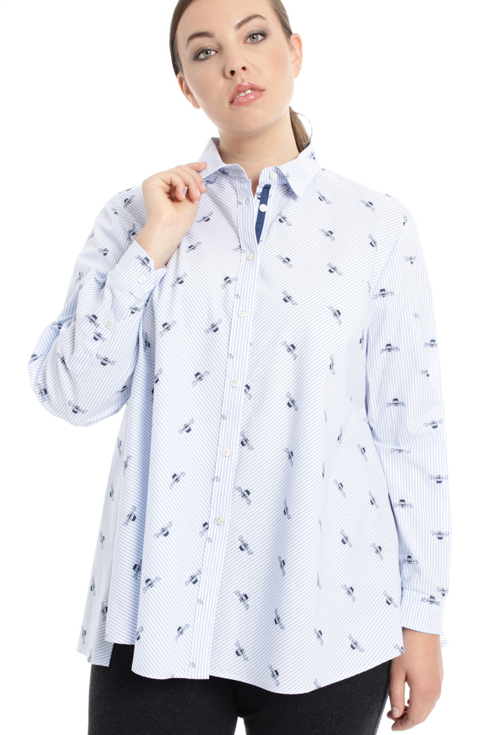 Camicia svasata in popeline Fashion Market Camicia svasata in popeline Fashion Market