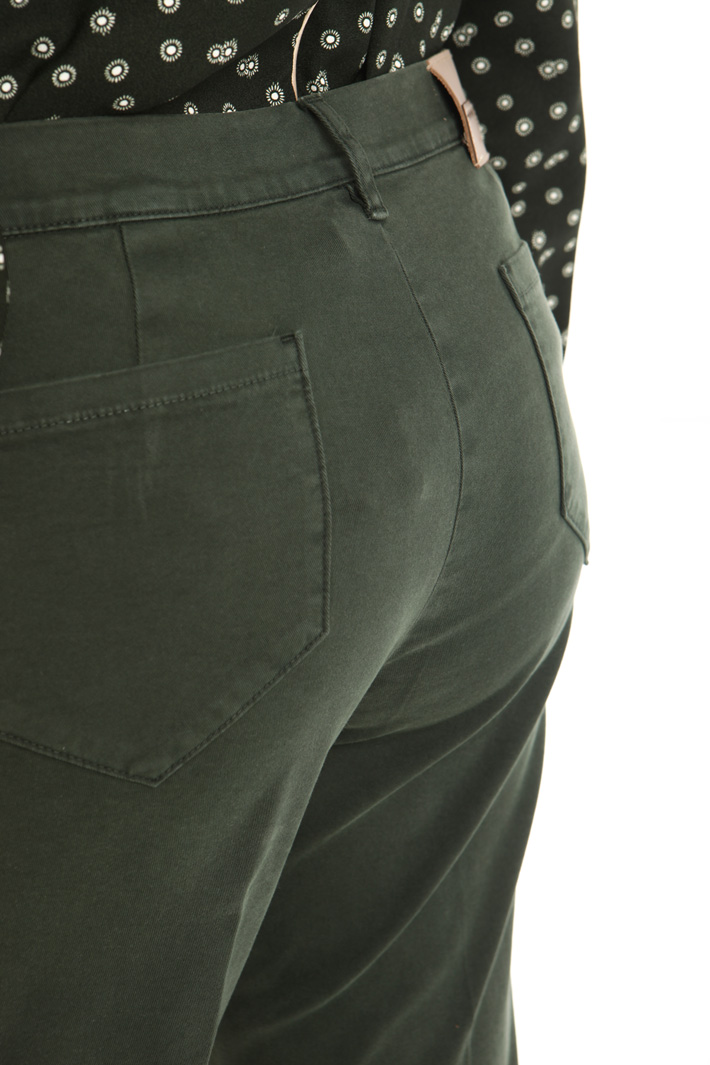 Pantalone cropped in gabardina Fashion Market Pantalone cropped in gabardina Fashion Market