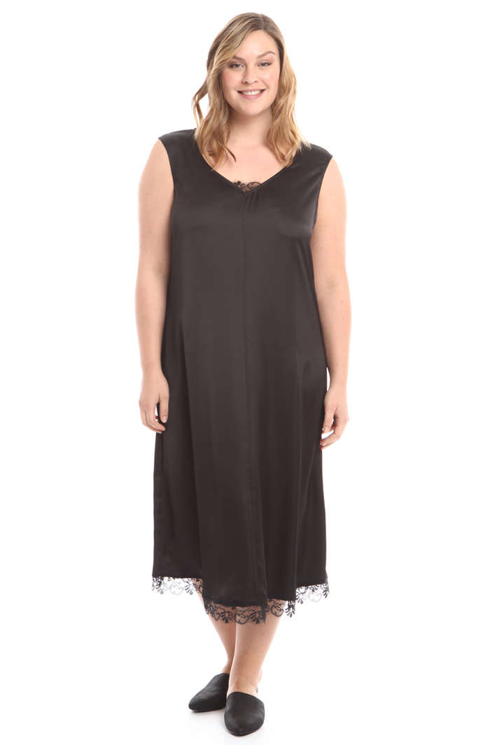 Abito fluido in raso stretch Fashion Market Abito fluido in raso stretch Fashion Market