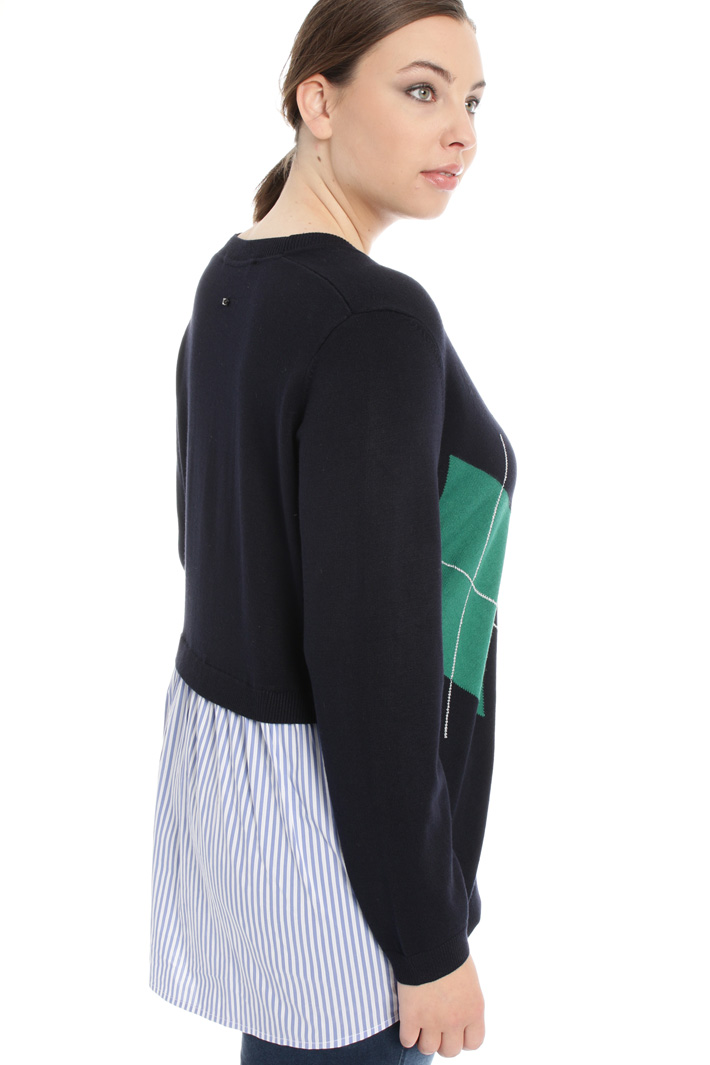 Cardigan con inserto tessuto Fashion Market Cardigan con inserto tessuto Fashion Market