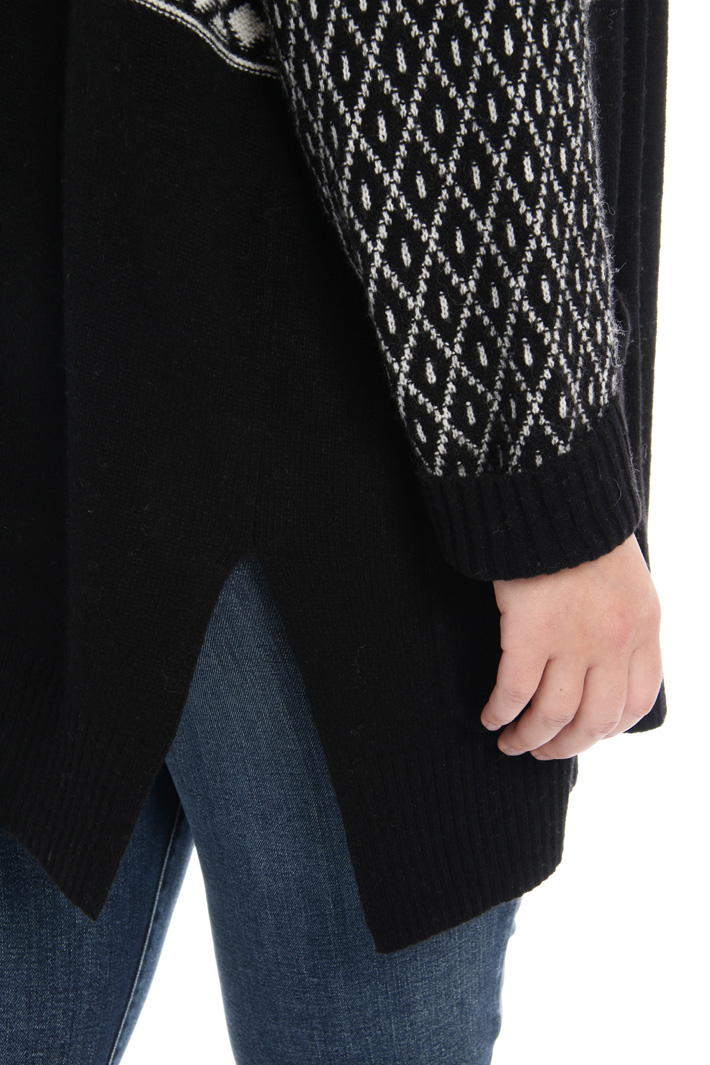 Cardigan in lana jacquard Fashion Market Cardigan in lana jacquard Fashion Market