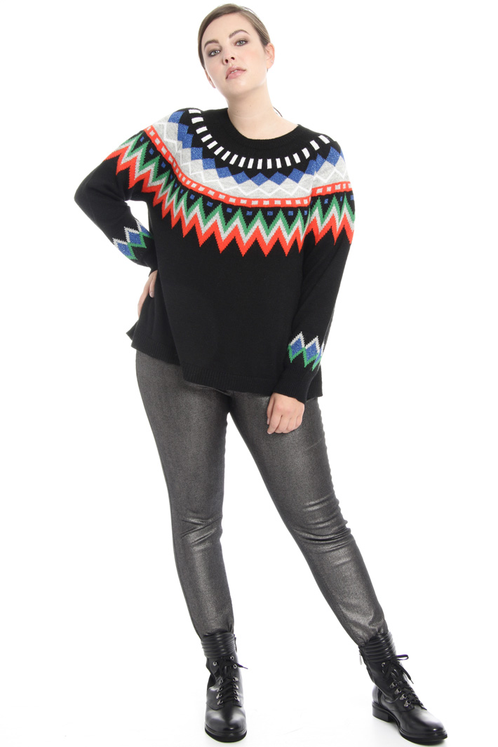Maglia jacquard in alpaca Fashion Market Maglia jacquard in alpaca Fashion Market