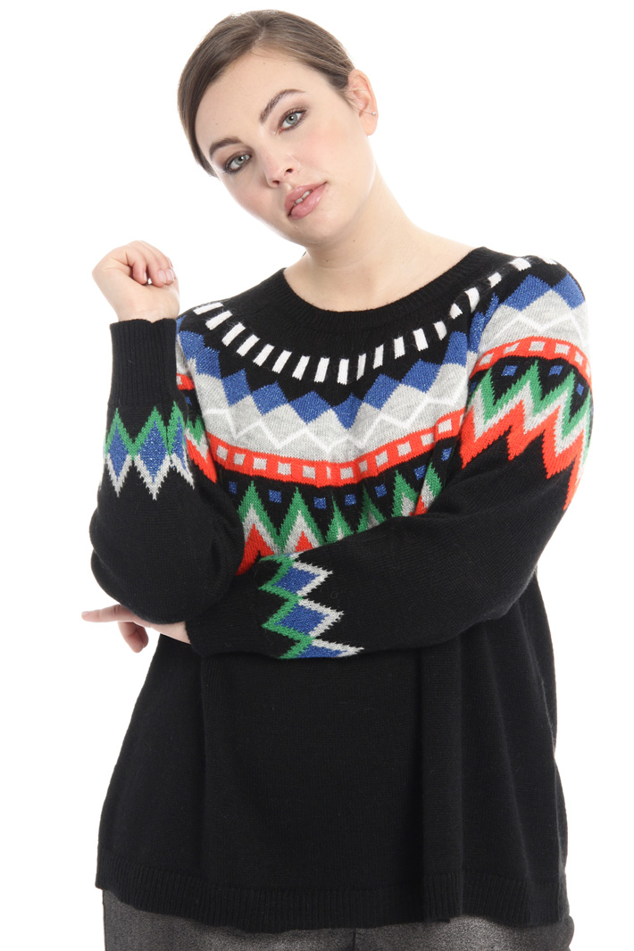 Maglia jacquard in alpaca Fashion Market Maglia jacquard in alpaca Fashion Market