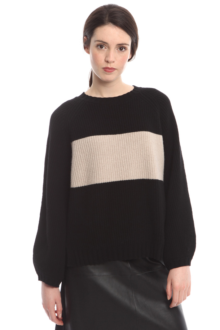 Maglia bicolore in lana Fashion Market Maglia bicolore in lana Fashion Market