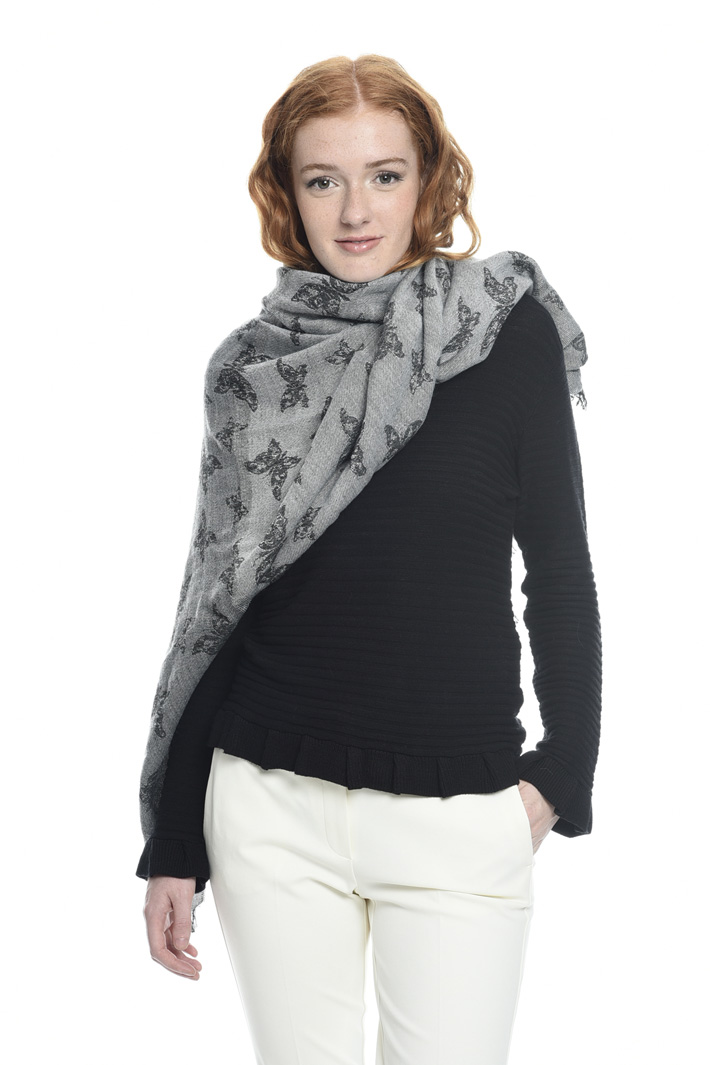 Sciarpa con riga lurex Fashion Market Sciarpa con riga lurex Fashion Market