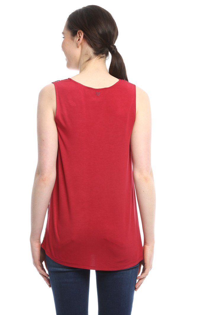 Top in jersey e seta Fashion Market Top in jersey e seta Fashion Market