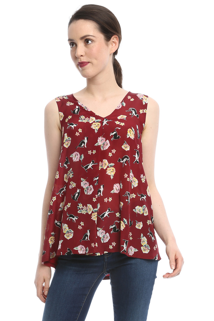 Top in jersey e seta Fashion Market Top in jersey e seta Fashion Market