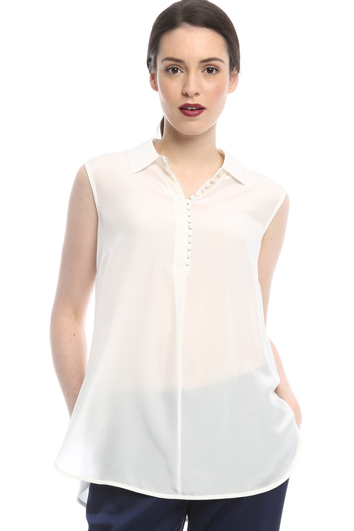 Camicia in seta e jersey Fashion Market Camicia in seta e jersey Fashion Market
