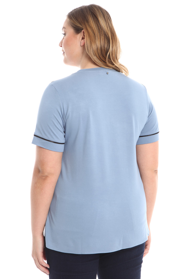 T-shirt con pannello in raso Fashion Market T-shirt con pannello in raso Fashion Market