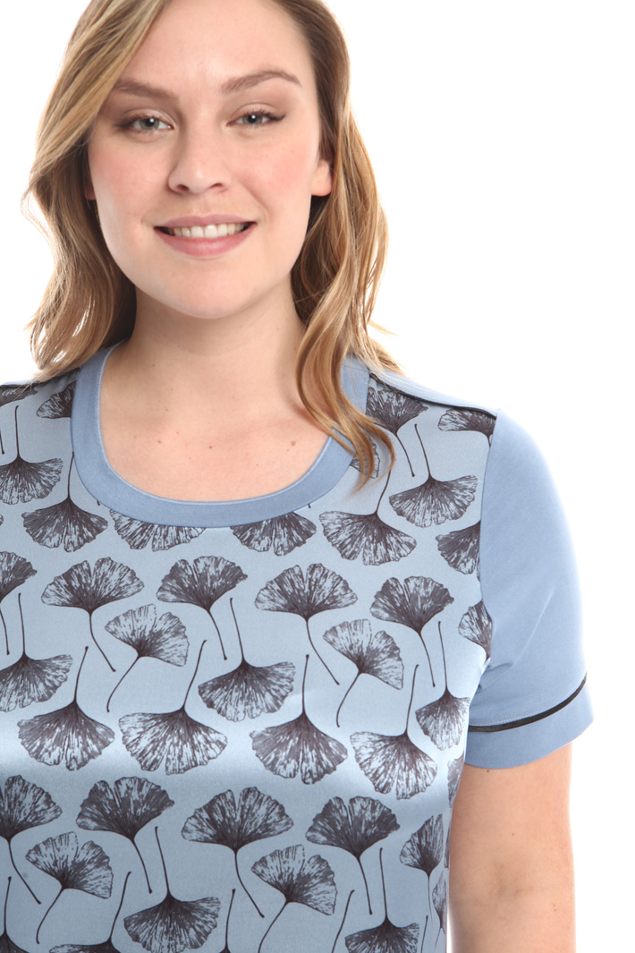 T-shirt con pannello in raso Fashion Market T-shirt con pannello in raso Fashion Market