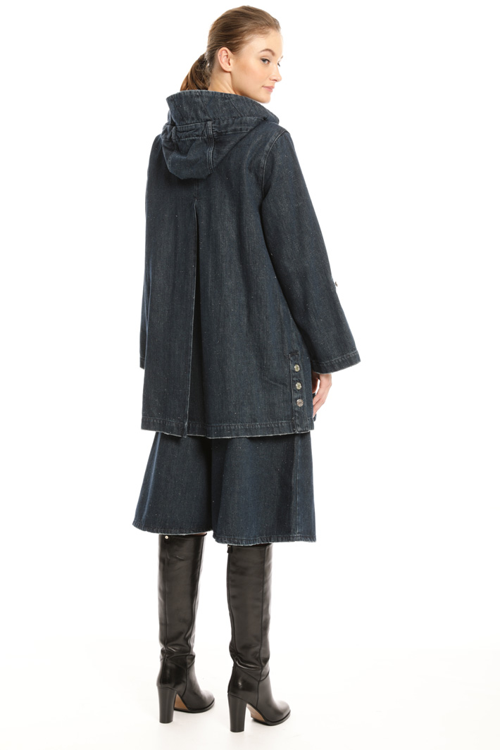 Parka in denim bottonato Fashion Market Parka in denim bottonato Fashion Market