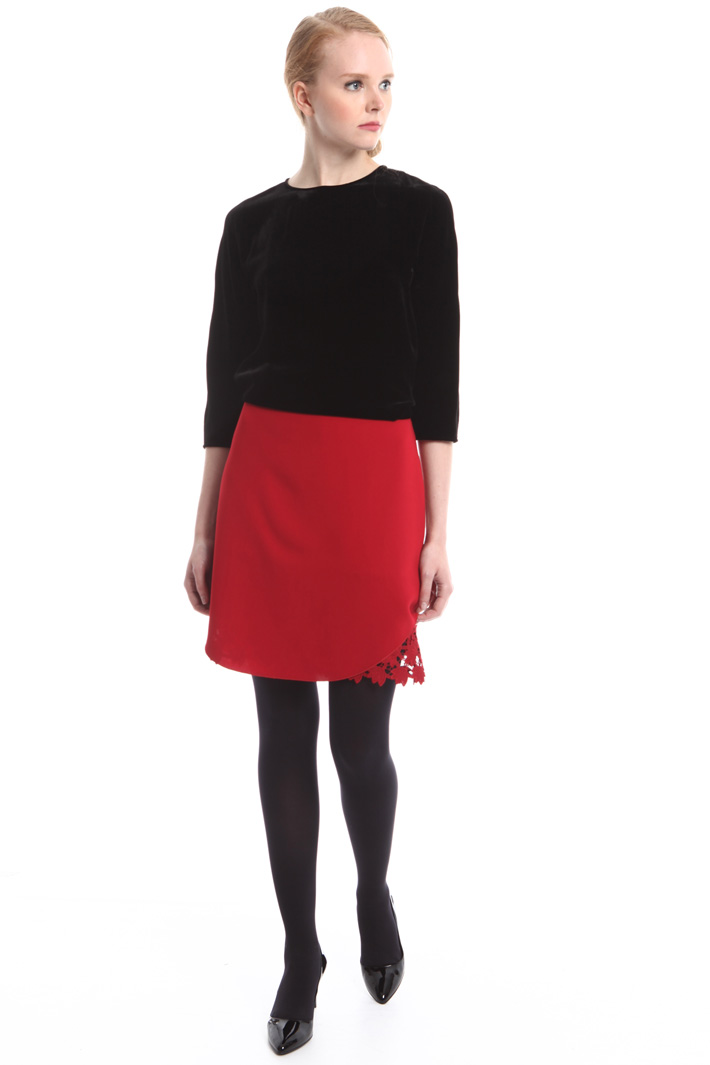 Gonna con fondo in pizzo Fashion Market Gonna con fondo in pizzo Fashion Market