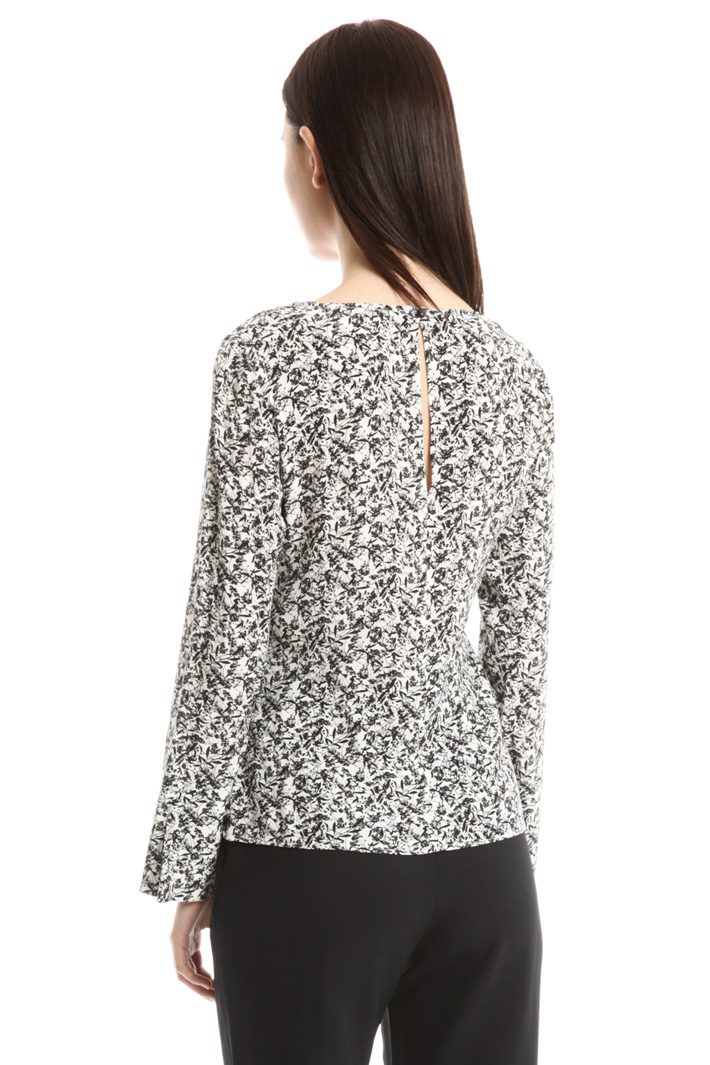 Blusa in marocain con nastri Fashion Market Blusa in marocain con nastri Fashion Market