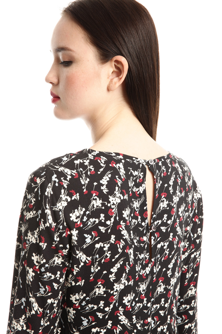 Blusa in sablé stampato Fashion Market Blusa in sablé stampato Fashion Market