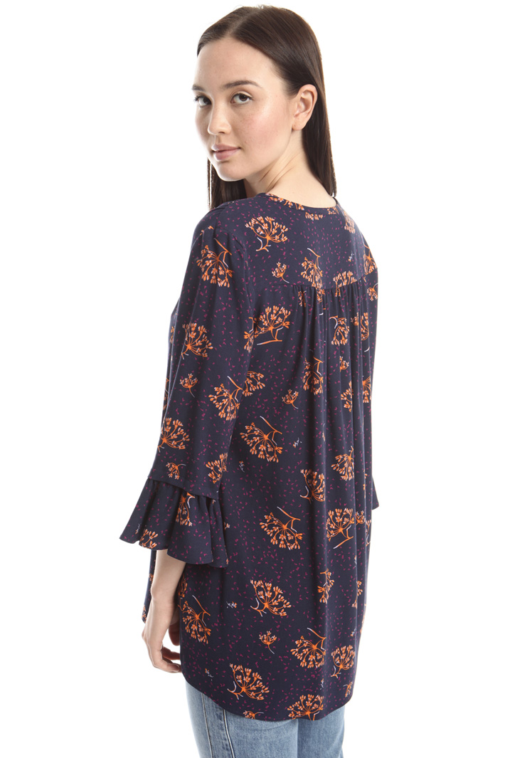 Blusa in sablé stampato Fashion Market Blusa in sablé stampato Fashion Market