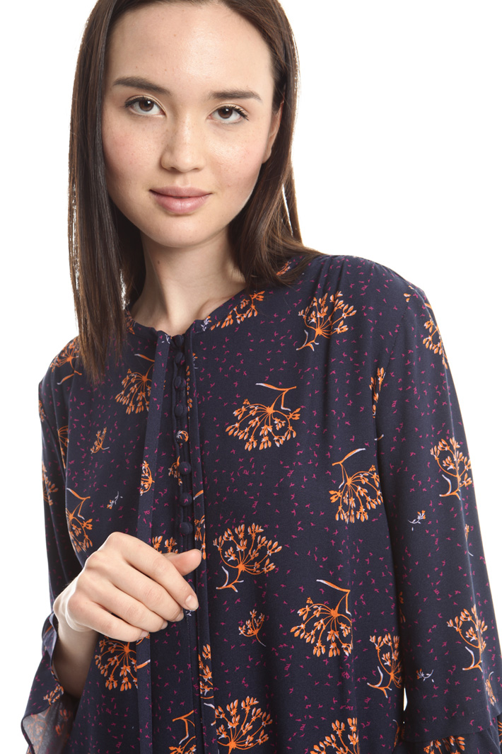 Blusa in sablé stampato Fashion Market Blusa in sablé stampato Fashion Market