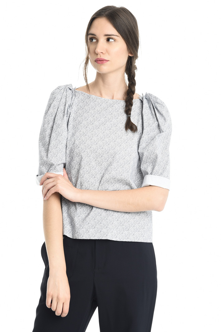 Blusa in popeline stretch Fashion Market Blusa in popeline stretch Fashion Market