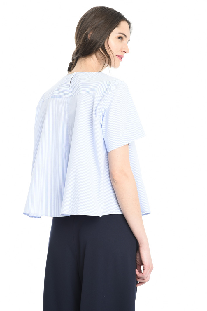 Blusa boxy in popeline Fashion Market Blusa boxy in popeline Fashion Market