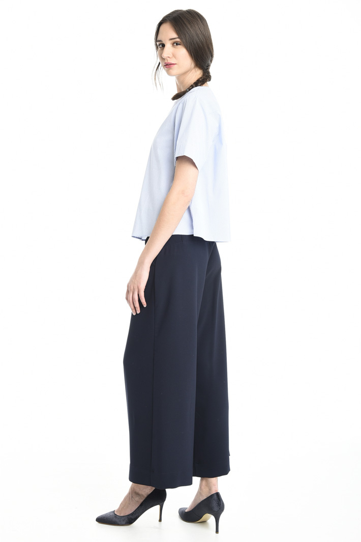 Blusa boxy in popeline Fashion Market Blusa boxy in popeline Fashion Market
