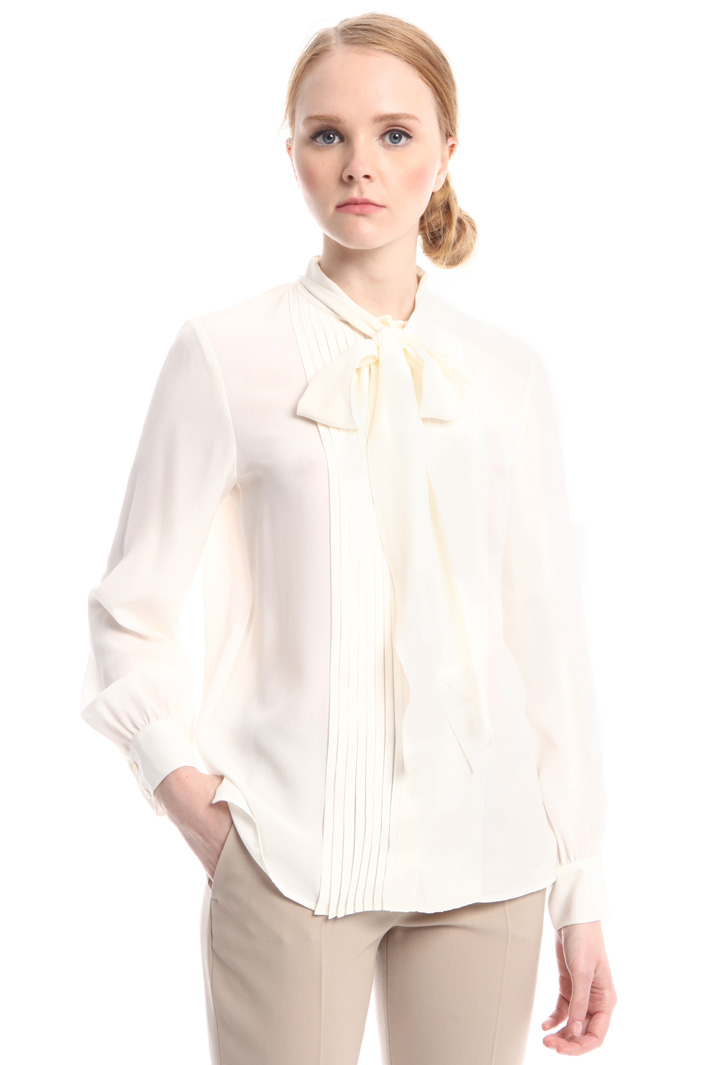 Camicia con inserto plissé Fashion Market Camicia con inserto plissé Fashion Market