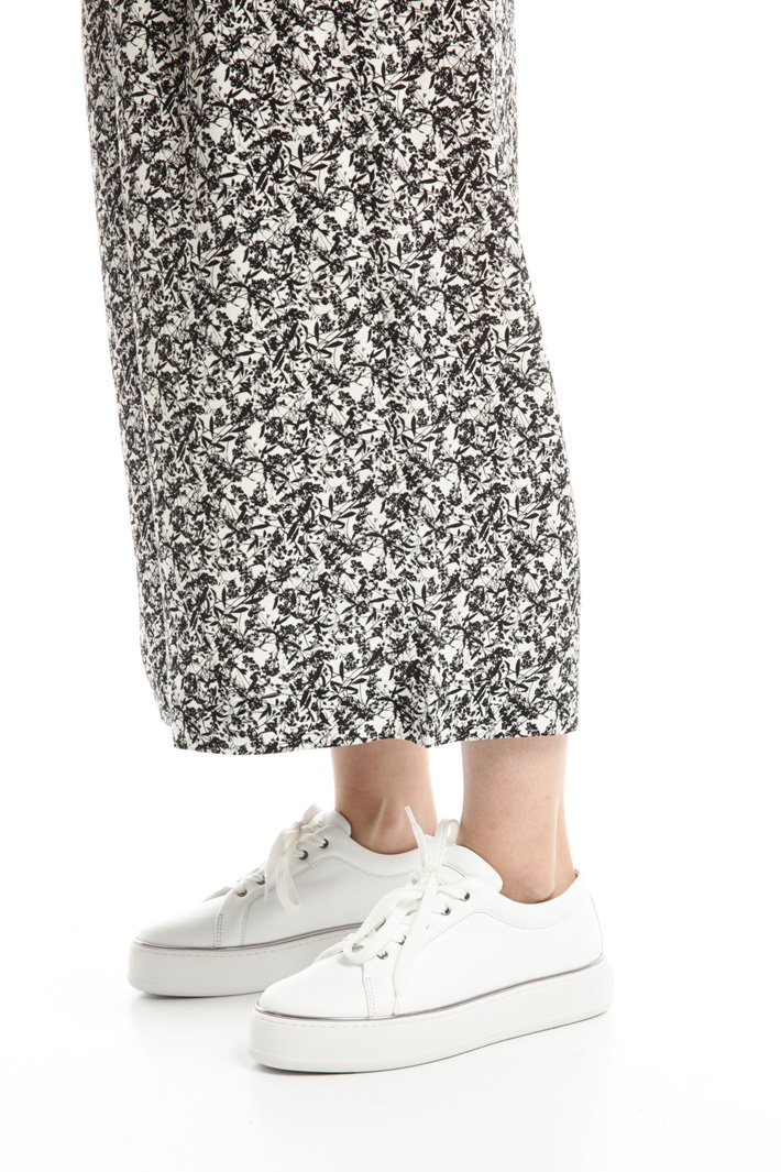 Pantalone cropped stampato Fashion Market Pantalone cropped stampato Fashion Market