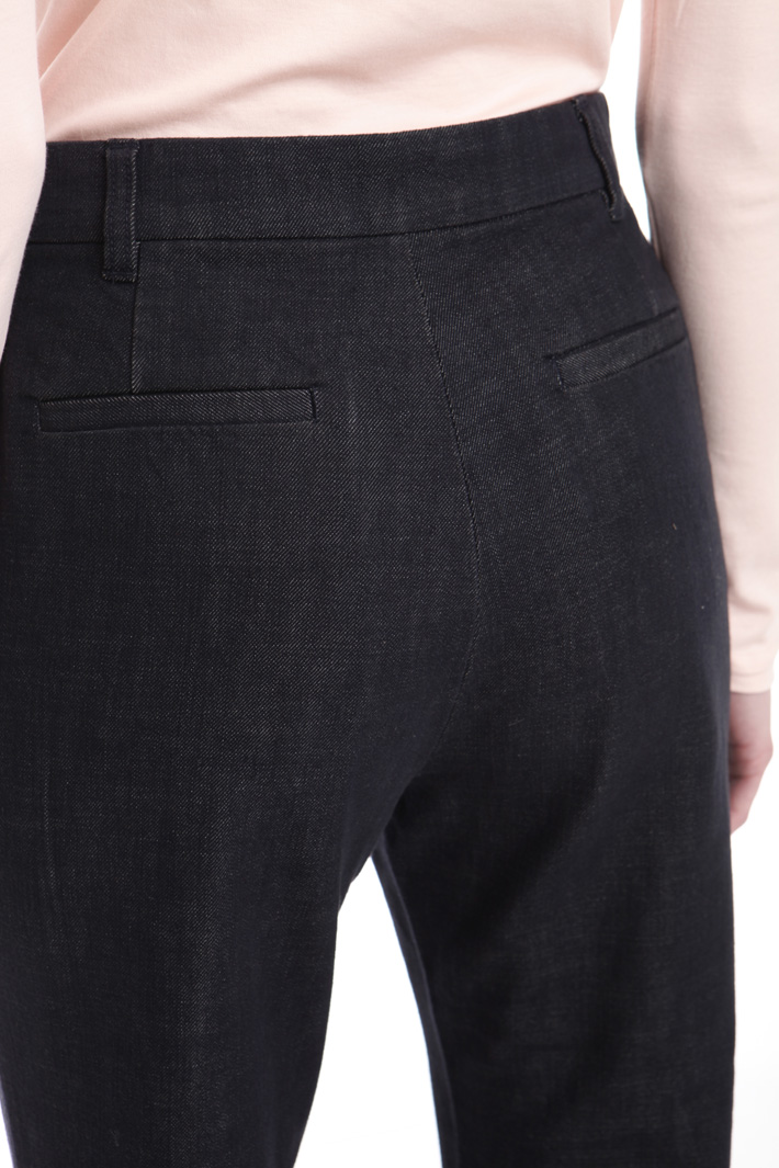 Pantalone flared con frange Fashion Market Pantalone flared con frange Fashion Market