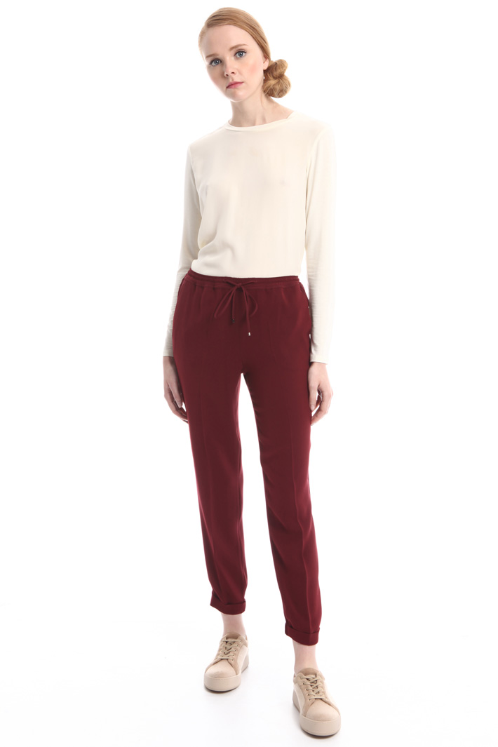 Pantaloni in cady con coulisse Fashion Market Pantaloni in cady con coulisse Fashion Market
