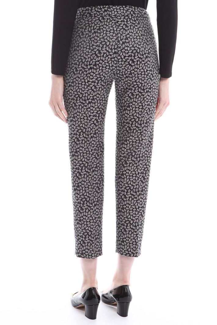 Pantaloni cropped jacquard Fashion Market Pantaloni cropped jacquard Fashion Market