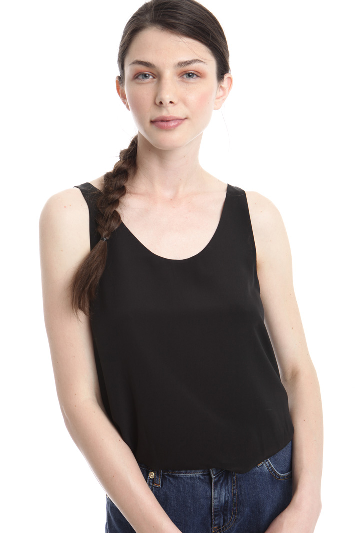 Top in crepe doppio Fashion Market Top in crepe doppio Fashion Market