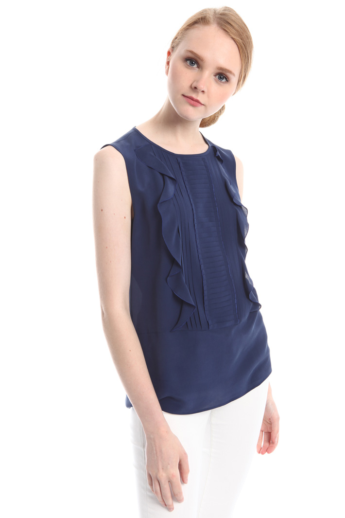 Blusa con volant e plissé Fashion Market Blusa con volant e plissé Fashion Market