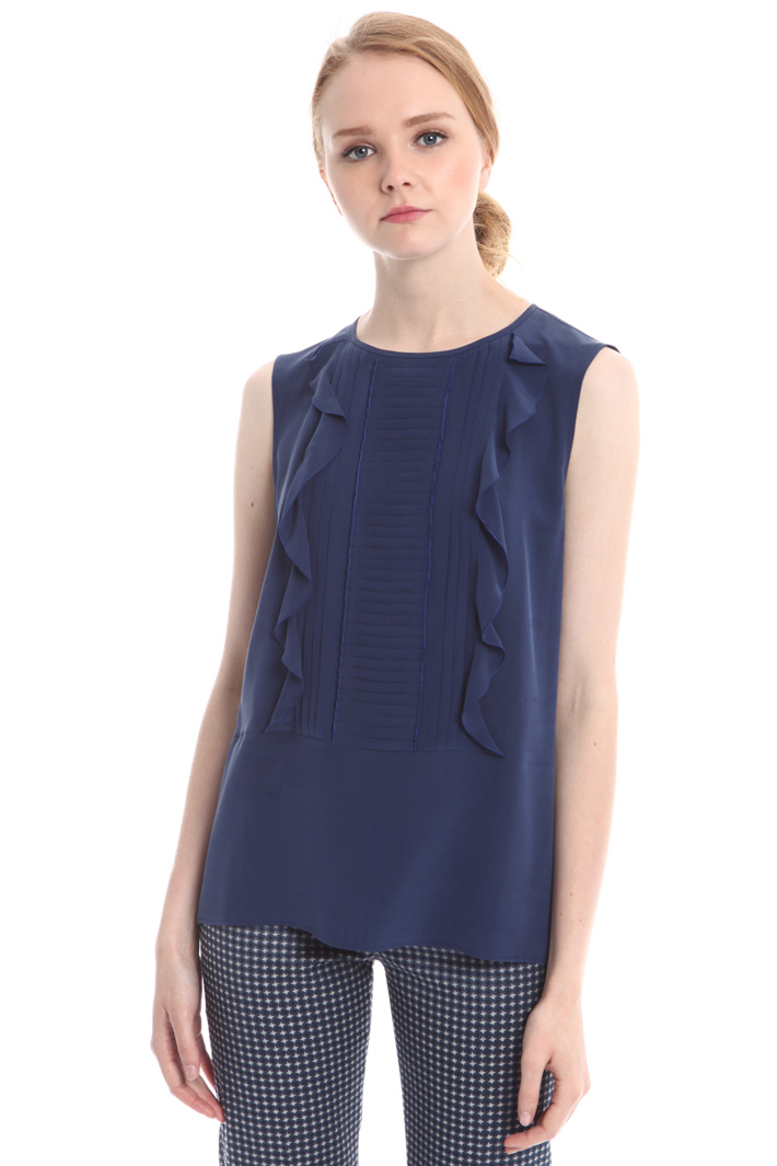 Blusa con volant e plissé Fashion Market Blusa con volant e plissé Fashion Market