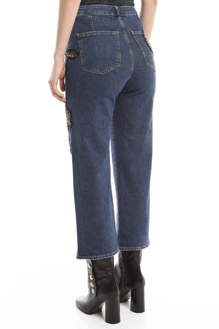 Jeans con ricami bijoux Fashion Market Jeans con ricami bijoux Fashion Market