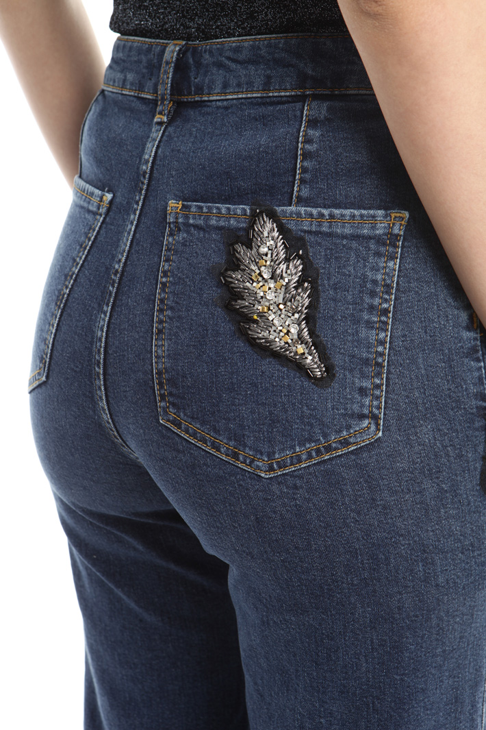 Jeans con ricami bijoux Fashion Market Jeans con ricami bijoux Fashion Market