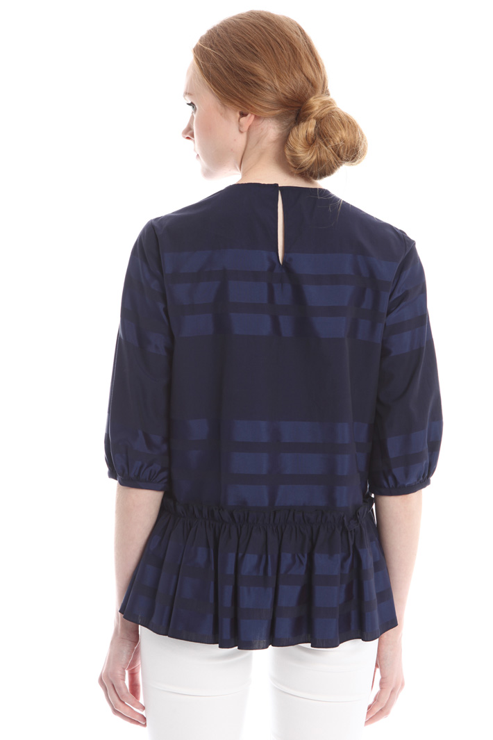 Blusa in popeline rigato Fashion Market Blusa in popeline rigato Fashion Market
